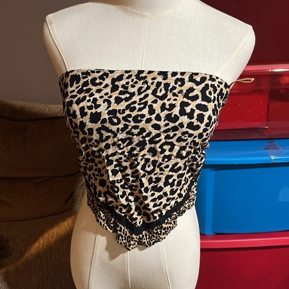 Hollister Leopard Print Crop Top